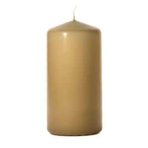 BELL TOP PILLARS | Parchment 3 x 6 Unscented Pillar Candles 3X6 UNSCENTED PILLAR CANDLES BELL TOP PILLARS