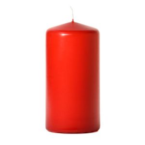 BELL TOP PILLARS | Red 3 x 6 Unscented Pillar Candles 3X6 UNSCENTED PILLAR CANDLES BELL TOP PILLARS