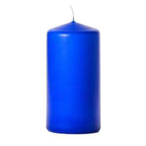 BELL TOP PILLARS | Royal blue 3 x 6 Unscented Pillar Candles 3X6 UNSCENTED PILLAR CANDLES BELL TOP PILLARS