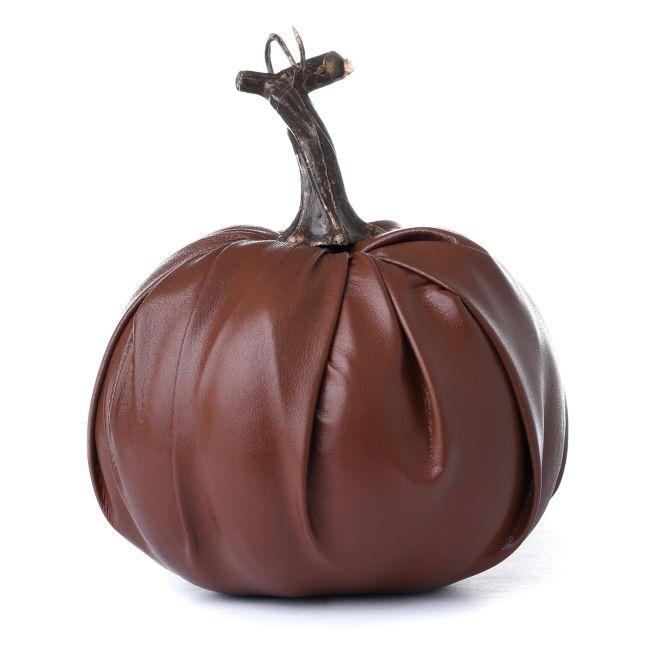 HOME DECOR | Faux Leather Pumpkin Burgundy