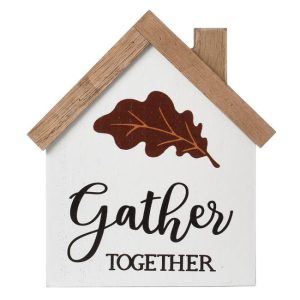 HOME DECOR | Gather Home Block Tabletop Sign ACCENTS HOME DECOR