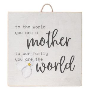 HOME DECOR | Mother World Wooden Hanging Sign ACCENTS HOME DECOR