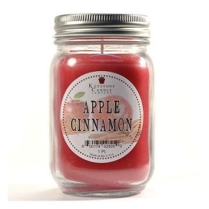 JAR CANDLES | Apple Cinnamon Mason Jar Candle Pint CANDLES JAR CANDLES