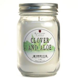 JAR CANDLES | Clover and Aloe Mason Jar Candle Pint CANDLES JAR CANDLES