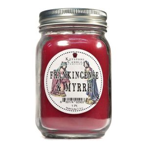 JAR CANDLES | Frankincense and Myrrh Mason Jar Candle Pint CANDLES JAR CANDLES