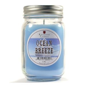 JAR CANDLES | Ocean Breeze Mason Jar Candle Pint CANDLES JAR CANDLES