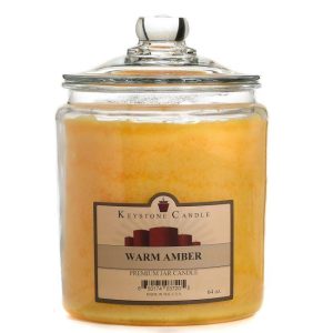 JAR CANDLES | Warm Amber Jar Candles 64 oz 64 OZ JAR CANDLES JAR CANDLES