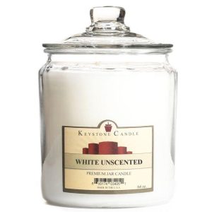 JAR CANDLES | White Unscented Jar Candles 64 oz 64 OZ JAR CANDLES JAR CANDLES