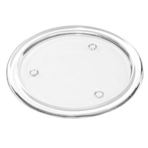 PLATES AND MIRRORS | Round Glass Candle Plate 4 Inch CANDLE HOLDERS PLATES AND MIRRORS