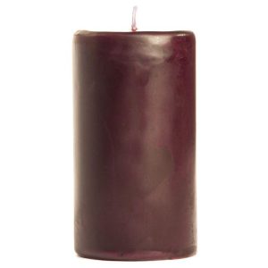 SMOOTH PILLARS | 2 x 3 Spiced Plum Pillar Candles 2X3 PILLAR CANDLES SMOOTH PILLARS