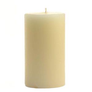 SMOOTH PILLARS | 2 x 3 Unscented Ivory Pillar Candles 2X3 PILLAR CANDLES SMOOTH PILLARS