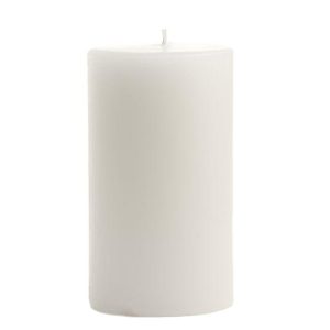 SMOOTH PILLARS | 2 x 3 Unscented White Pillar Candles 2X3 PILLAR CANDLES SMOOTH PILLARS