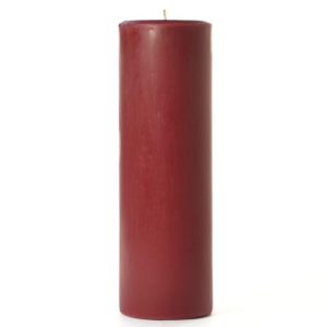 SMOOTH PILLARS | 2 x 6 Redwood Cedar Pillar Candles 2X6 PILLAR CANDLES SMOOTH PILLARS