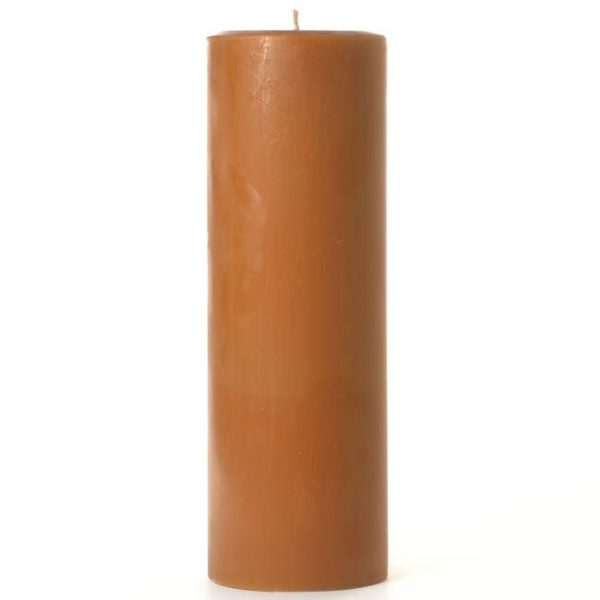 SMOOTH PILLARS | 2 x 6 Spiced Pumpkin Pillar Candles 2X6 PILLAR CANDLES SMOOTH PILLARS