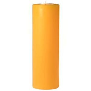 SMOOTH PILLARS | 2 x 6 Sunflower Pillar Candles 2X6 PILLAR CANDLES SMOOTH PILLARS