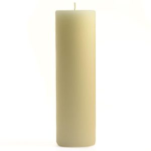 SMOOTH PILLARS | 2 x 6 Unscented Ivory Pillar Candles 2X6 PILLAR CANDLES SMOOTH PILLARS