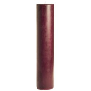 SMOOTH PILLARS | 2 x 9 Spiced Plum Pillar Candles 2X9 PILLAR CANDLES SMOOTH PILLARS