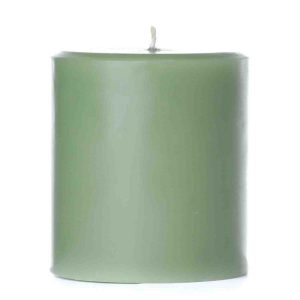 SMOOTH PILLARS | 3 x 3 Sage and Citrus Pillar Candles 3X3 PILLAR CANDLES SMOOTH PILLARS