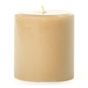 SMOOTH PILLARS | 3 x 3 Sandalwood Pillar Candles 3X3 PILLAR CANDLES SMOOTH PILLARS