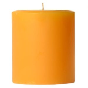 SMOOTH PILLARS | 3 x 3 Sunflower Pillar Candles 3X3 PILLAR CANDLES SMOOTH PILLARS