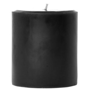 SMOOTH PILLARS | 3 x 3 Tuxedo Pillar Candles 3X3 PILLAR CANDLES SMOOTH PILLARS