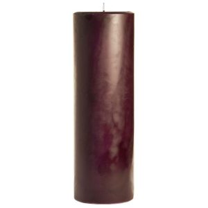 SMOOTH PILLARS | 3 x 9 Spiced Plum Pillar Candles 3X9 PILLAR CANDLES SMOOTH PILLARS