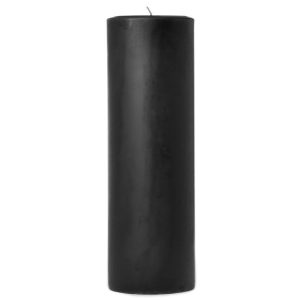 SMOOTH PILLARS | 3 x 9 Tuxedo Pillar Candles 3X9 PILLAR CANDLES SMOOTH PILLARS