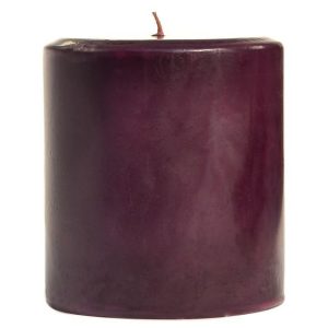 SMOOTH PILLARS | 4 x 4 Black Cherry Pillar Candles 4X4 PILLAR CANDLES SMOOTH PILLARS