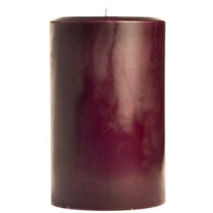 SMOOTH PILLARS | 4 x 6 Spiced Plum Pillar Candles 4X6 PILLAR CANDLES SMOOTH PILLARS