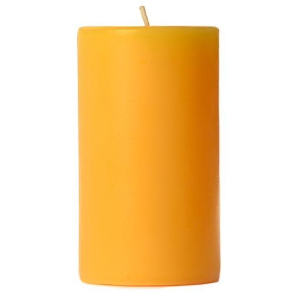 SMOOTH PILLARS | 4 x 6 Sunflower Pillar Candles 4X6 PILLAR CANDLES SMOOTH PILLARS