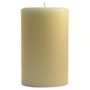 SMOOTH PILLARS | 4 x 6 Unscented Ivory Pillar Candles 4X6 PILLAR CANDLES SMOOTH PILLARS