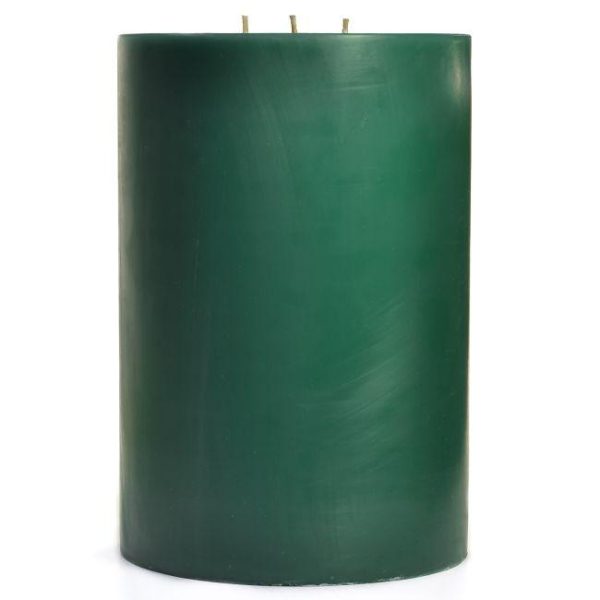 SMOOTH PILLARS | 6 x 9 Balsam Fir Pillar Candles 3 WICK LARGE 6X9 PILLAR CANDLES SMOOTH PILLARS