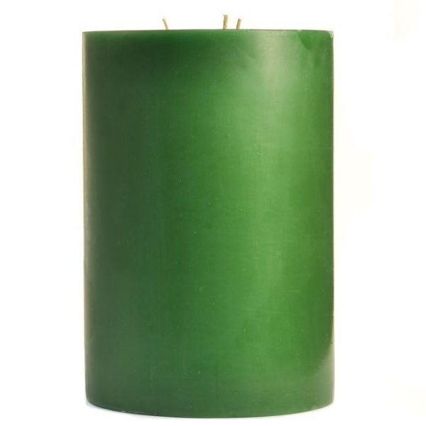 SMOOTH PILLARS | 6 x 9 Bayberry Pillar Candles 3 WICK LARGE 6X9 PILLAR CANDLES SMOOTH PILLARS