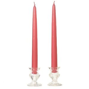 TAPER CANDLES | 8 Inch Mauve Taper Candles Dozen 8 INCH TAPER CANDLES TAPER CANDLES