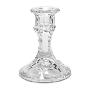 TAPER HOLDERS | 4 Inch Glass Classic Taper Holder CANDLE HOLDERS TAPER HOLDERS