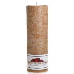 TEXTURED PILLARS | Textured Peanut Butter Cookie 3 x 9 Pillar Candles CANDLES TEXTURED PILLARS