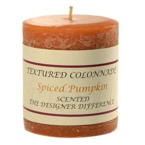 TEXTURED PILLARS | Textured Spiced Pumpkin 3 x 3 Pillar Candles CANDLES TEXTURED PILLARS