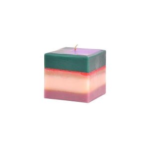 UNIQUE PILLARS | Layered Square Candles 4 Inch CANDLES UNIQUE PILLARS