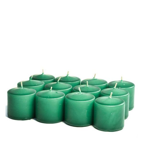 VOTIVE CANDLES | Unscented Forest green Votive Candles 10 Hour 10 HOUR UNSCENTED VOTIVE CANDLES VOTIVE CANDLES