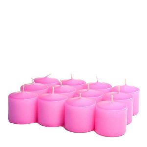 VOTIVE CANDLES | Unscented Hot pink Votive Candles 15 Hour 15 HOUR UNSCENTED VOTIVE CANDLES VOTIVE CANDLES