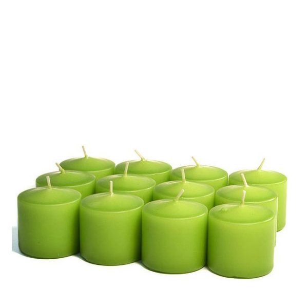 VOTIVE CANDLES | Unscented Lime green Votive Candles 10 Hour 10 HOUR UNSCENTED VOTIVE CANDLES VOTIVE CANDLES