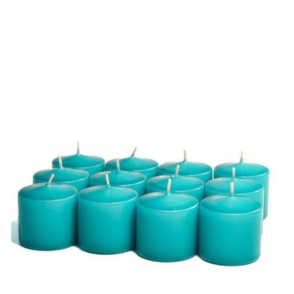 VOTIVE CANDLES | Unscented Mediterranean blue Votive Candles 10 Hour 10 HOUR UNSCENTED VOTIVE CANDLES VOTIVE CANDLES