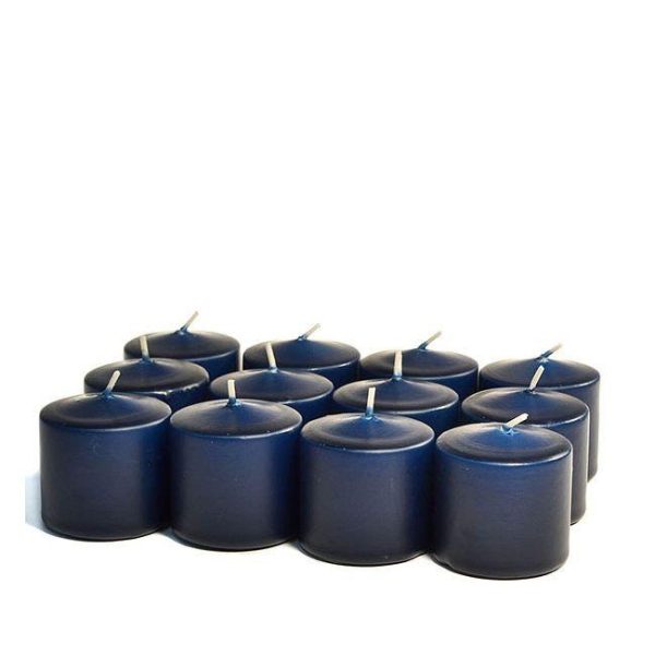 VOTIVE CANDLES | Unscented Navy Votive Candles 15 Hour 15 HOUR UNSCENTED VOTIVE CANDLES VOTIVE CANDLES