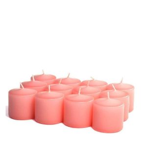 VOTIVE CANDLES | Unscented Pink Votive Candles 10 Hour 10 HOUR UNSCENTED VOTIVE CANDLES VOTIVE CANDLES