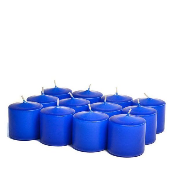 VOTIVE CANDLES | Unscented Royal blue Votive Candles 15 Hour 15 HOUR UNSCENTED VOTIVE CANDLES VOTIVE CANDLES