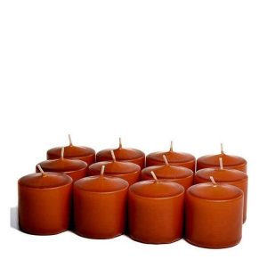 VOTIVE CANDLES | Unscented Terracotta Votive Candles 10 Hour 10 HOUR UNSCENTED VOTIVE CANDLES VOTIVE CANDLES