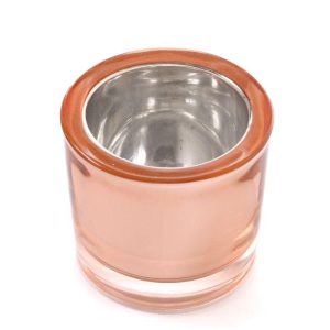 VOTIVE CUPS | Rose Gold Chunky Mirrored Votive Cup CANDLE HOLDERS VOTIVE CUPS