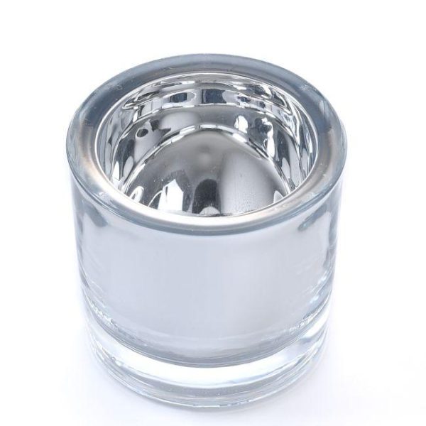 VOTIVE CUPS | Silver Chunky Mirrored Votive Cup CANDLE HOLDERS VOTIVE CUPS