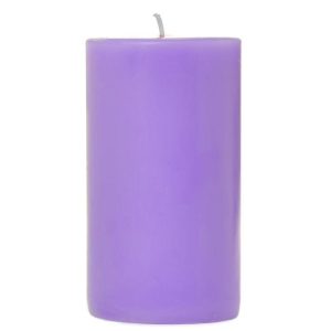 SMOOTH PILLARS | 2 x 3 Lavender Pillar Candles 2X3 PILLAR CANDLES SMOOTH PILLARS