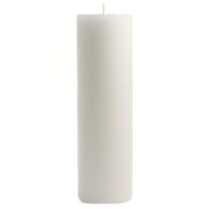 SMOOTH PILLARS | 2 x 6 Unscented White Pillar Candles 2X6 PILLAR CANDLES SMOOTH PILLARS